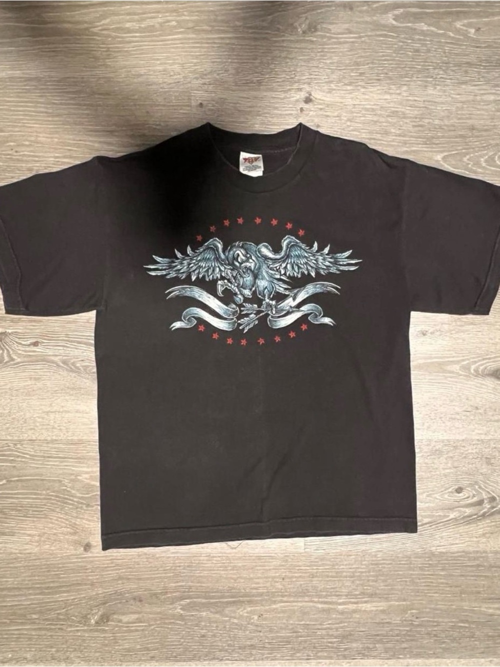 Black 707 Graphic Eagle T-Shirt - Unbranded